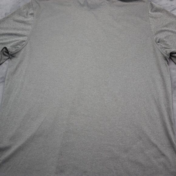 Greg Norman Shirt Mens L Gray Slit Chest Button Short Sleeve Collared Top - Picture 15 of 16